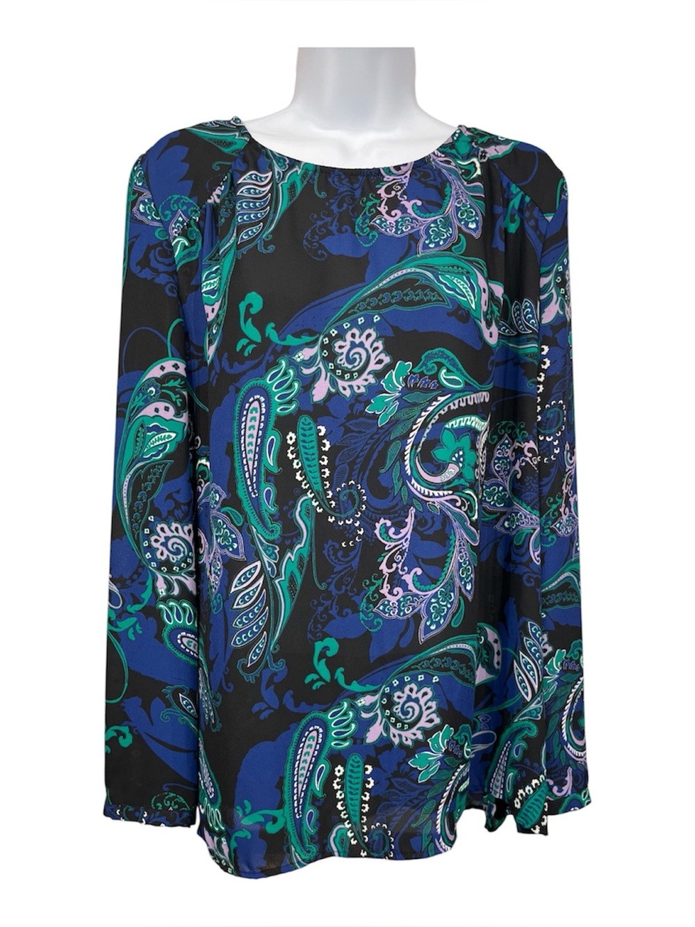 Liz Claiborne paisley blouse size XL